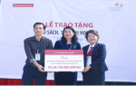 Agribank chi nhánh Hà Tĩnh tặng thiết bị trường học cho Trường THCS Nguyễn Trãi, huyện Nghi Xuân