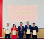 Đảng ủy Sở Công Thương tổ chức Chào cờ - triển khai công tác tháng 3 năm 2024