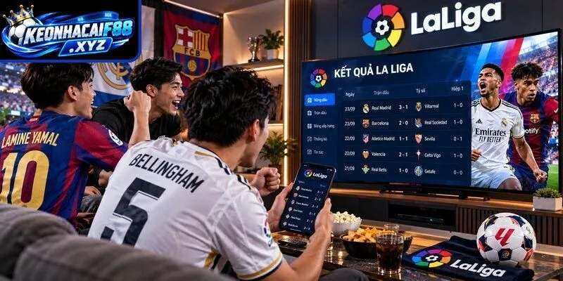 Theo dõi kết quả bóng đá La Liga tại nhà cái uy tín
