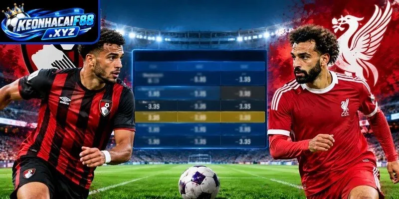 Tỷ lệ kèo Bournemouth vs Liverpool
