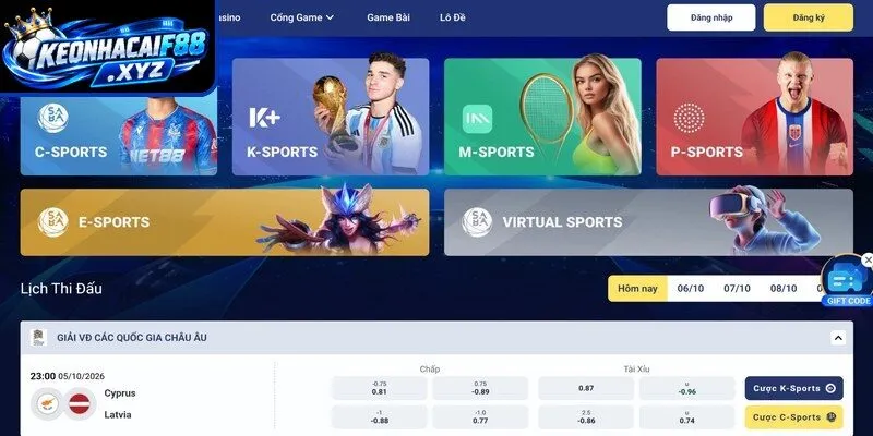 Cá cược thể thao với các bộ môn hấp dẫn tại SKY88