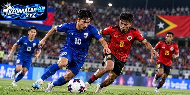 Màn đụng độ kịch tính Campuchia vs Timos Leste