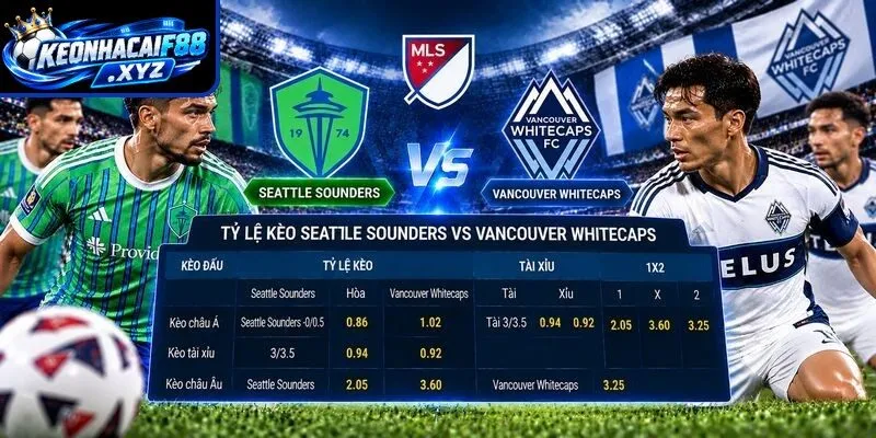 Tỷ lệ kèo Seattle Sounders vs Vancouver Whitecaps