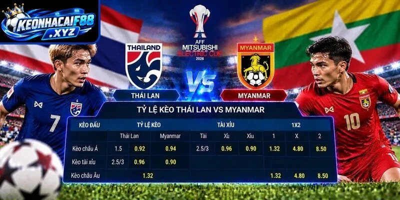 Tỷ lệ kèo Thái Lan vs Myanmar