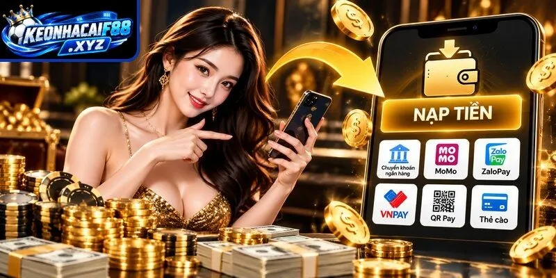 Hướng dẫn nạp tiền tại Vic88