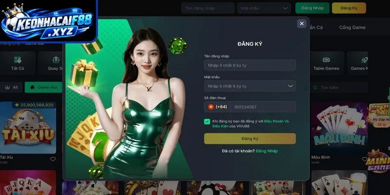 Hướng dẫn đăng ký VIVU88