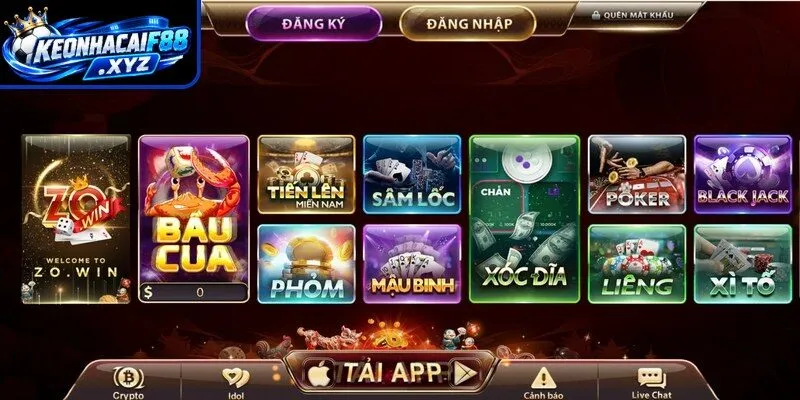 Khám phá list phẩm hot hit tại cổng game Zowin